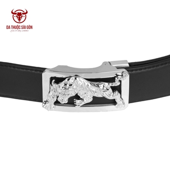 Đầu khóa thắt lưng nam tự động cao cấp TL16 Sư Tử Trắng Bạc