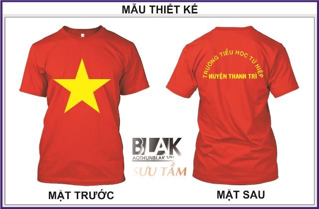 May gia công áo cờ đỏ sao vàng trường tiểu học Tứ Hiệp - Hình 1