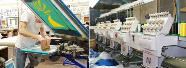 gia công in thêu trên áo thun