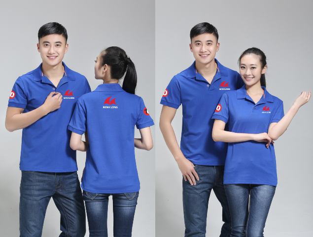 May gia công áo thun đồng phục công ty Minh Long - Hình 2