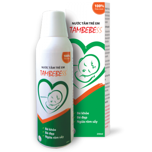 Dung dịch tắm trẻ Tambebe được chiết xuất từ 100% thảo dược quý tốt cho sức khỏe bé