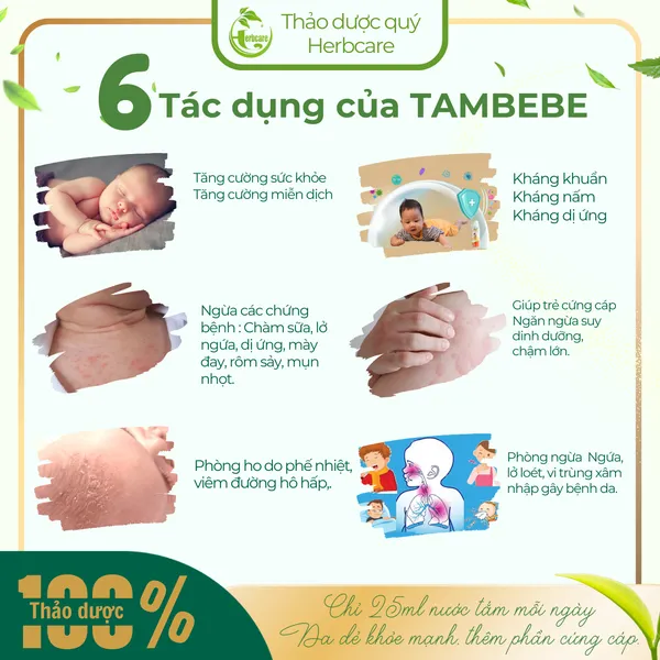 Nước Tắm Thảo dược Trẻ Em TAMBEBESS 250ml 