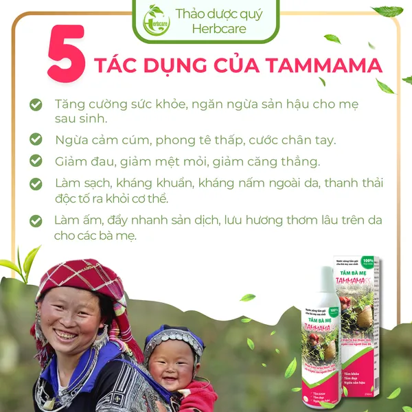 Nước Tắm Thảo dược Sau Sinh Của Người Dao Đỏ TAMMAMASS 250ML