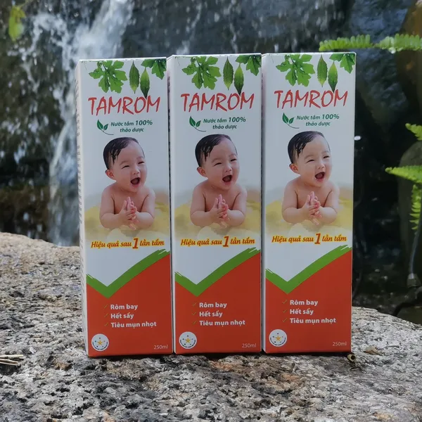 Combo 5 hộp nước tắm thảo dược trị rôm sảy Tamrom 