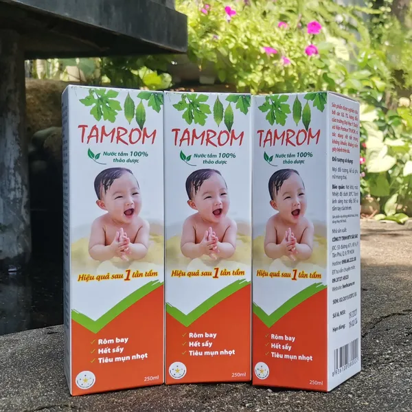 Combo 5 hộp nước tắm thảo dược trị rôm sảy Tamrom 