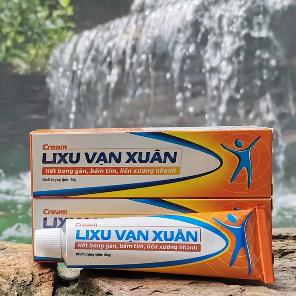 Cream LIXU Vạn Xuân - hỗ trợ điều trị bong gân, gãy xương, bầm tím.