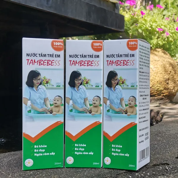 Combo 3 hộp nước tắm trẻ em Tambebe ss