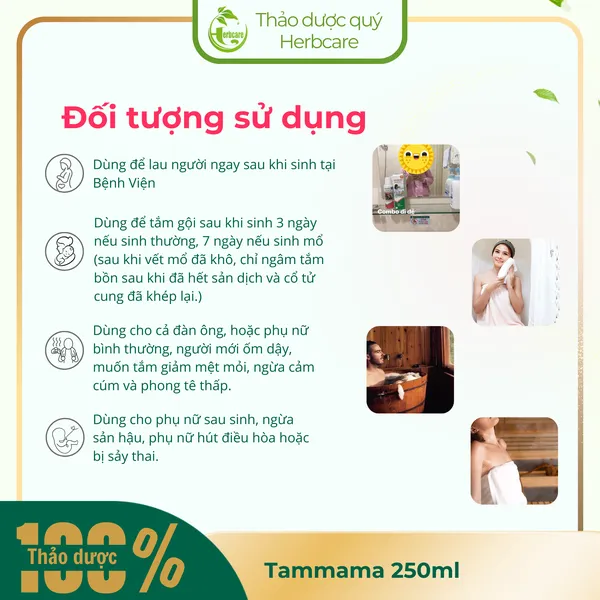 Nước Tắm Thảo dược Sau Sinh Của Người Dao Đỏ TAMMAMASS 250ML