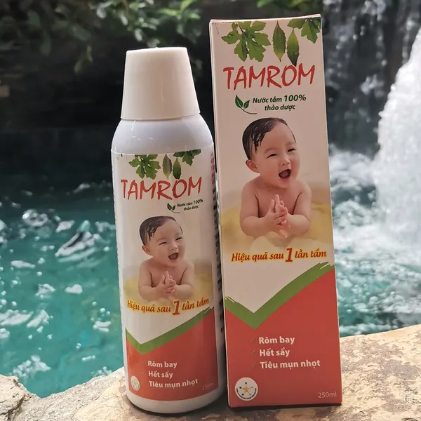 Nước Tắm Thảo Dược Trị Rôm Sảy TAMROM 250ml