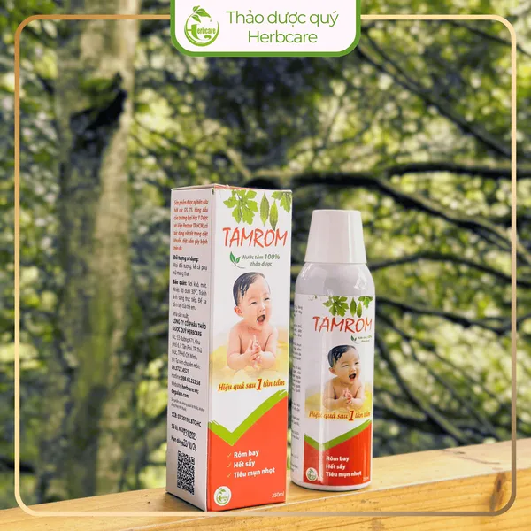 Nước Tắm Thảo Dược Trị Rôm Sảy TAMROM 250ml