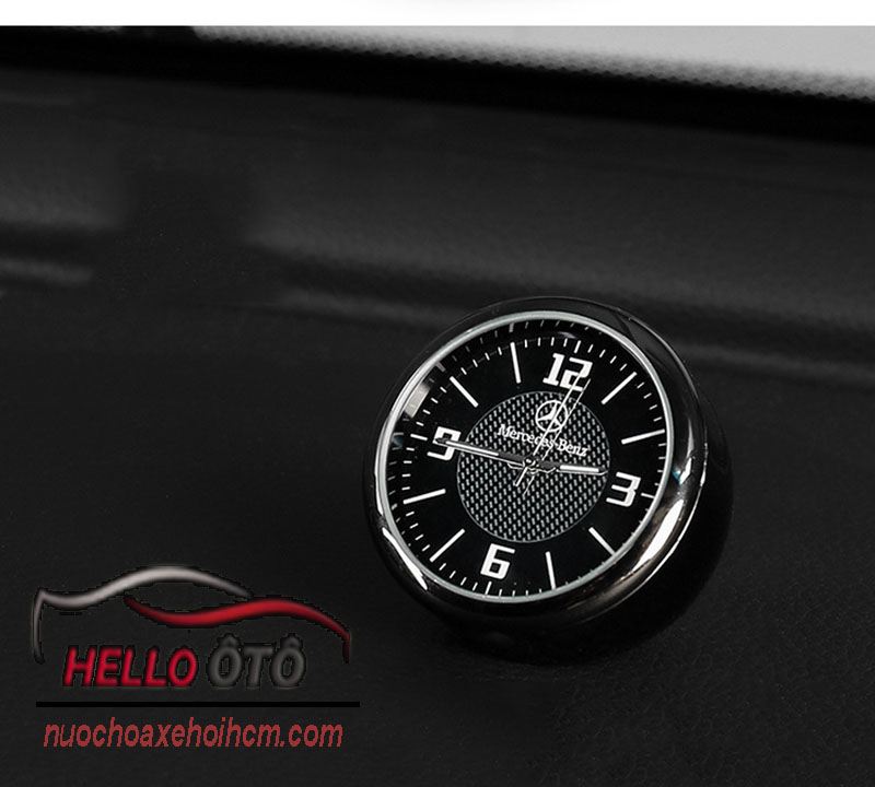 Đồng hồ trang trí xe ô tô Mercedes - Phụ kiện sang trọng và đẳng cấp