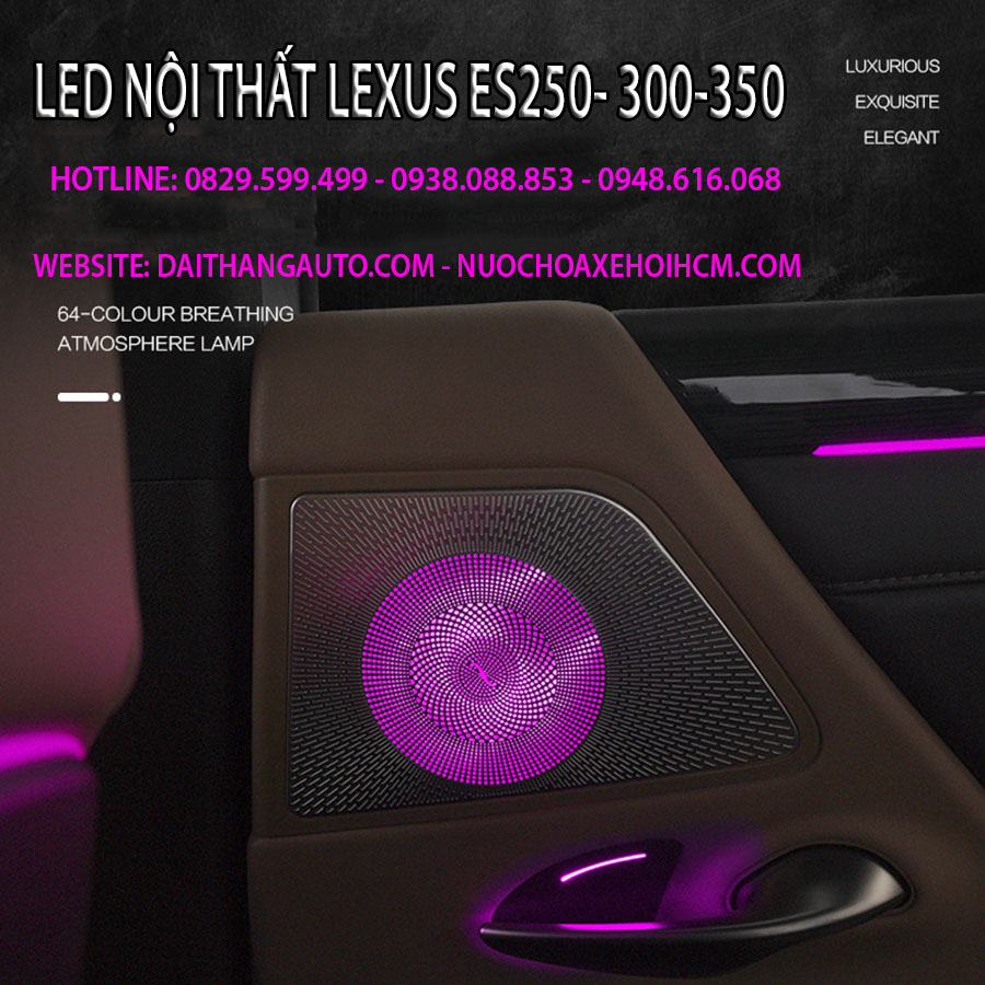 LED NỘI THẤT THEO XE LEXUS ES250 - ES300 - ES350
