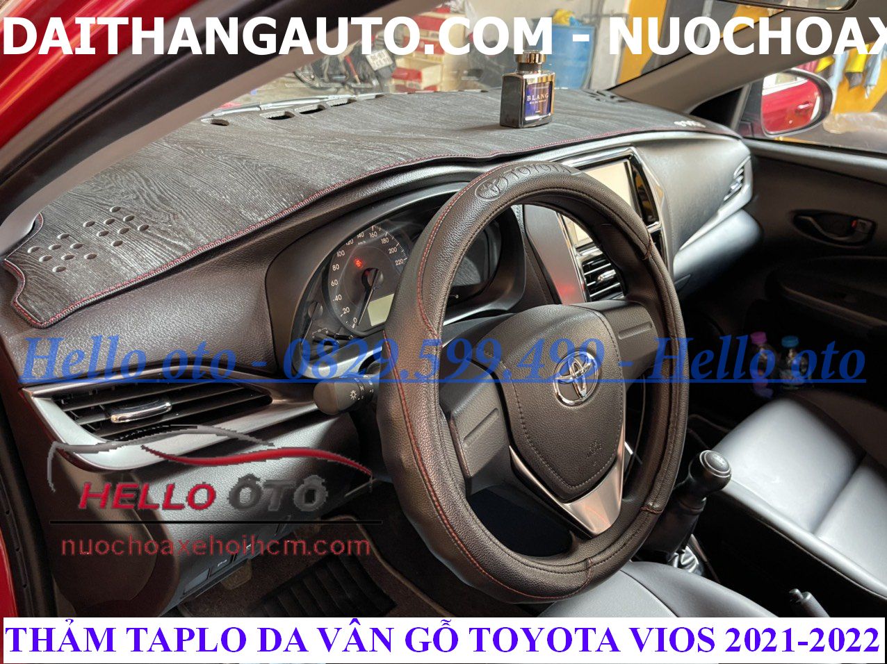 Thảm Taplo Da Vân Gỗ Chống Nắng Toyota Vios 2021-2022