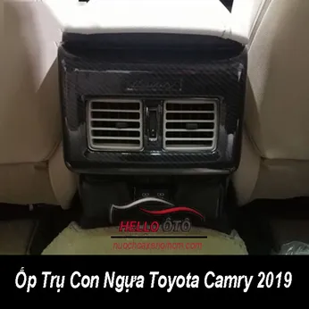 Ốp Cacbon Trụ Giữa Con Ngựa Toyota Camry 2019