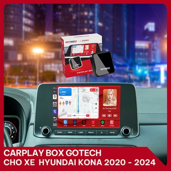 CARPLAY BOX GOTECH CHO XE HYUNDAI KONA 2020 – 2024