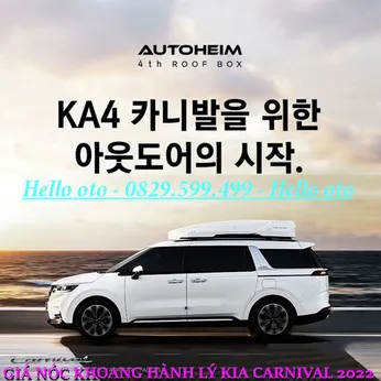 GIÁ NÓC HÀNH LÝ KIA CARNIVAL 2022 NHẬP KOREA