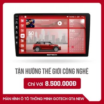 MÀN HÌNH Ô TÔ THÔNG MINH GOTECH GT6 NEW