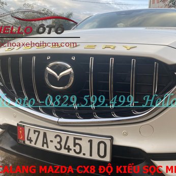 Mặt calang Mazda CX8 2018-2022 Độ Kiểu Mercedes Sọc GT
