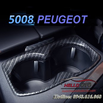 Ốp Cacbon Học Để Ly Peugeot 5008 Peugeot 3008 All New