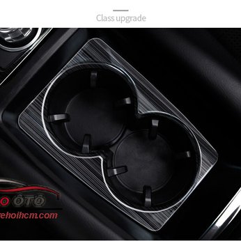 Ốp Học Để Ly Mazda 6 2017 Thép Titan Đen