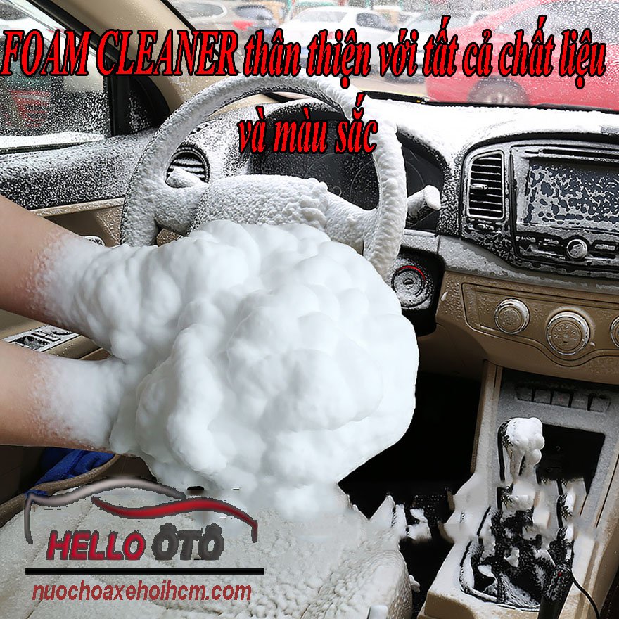 Vệ sinh dưỡng nội ngoại thất ô tô siêu sạch Foam Cleaner