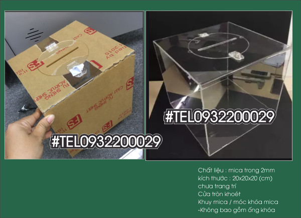 Tipbox từ mica 2mm