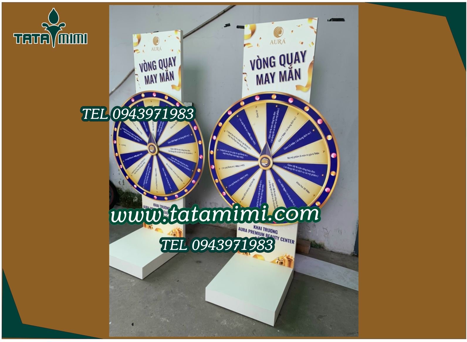 Vòng quay thân gỗ và sắt