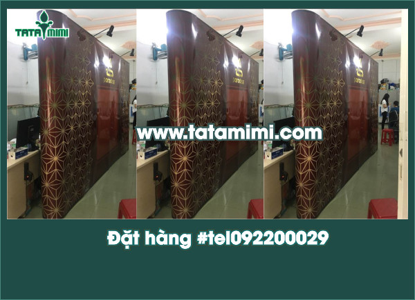 Backdrop công ty, Backdrop quầy lễ tân bền đẹp giá tốt tại Hà Nội