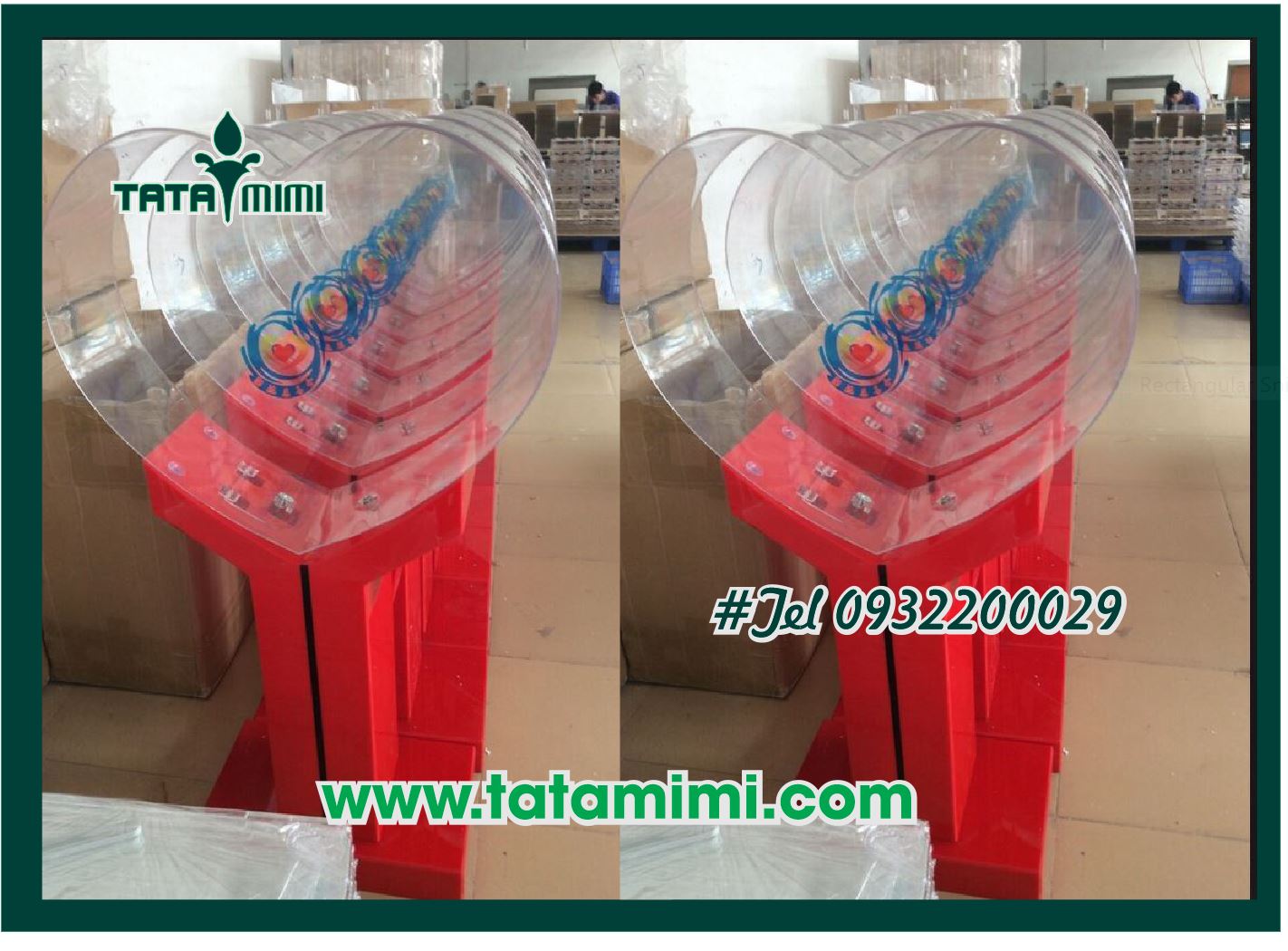 Thùng thư trái tim có chân đỡ