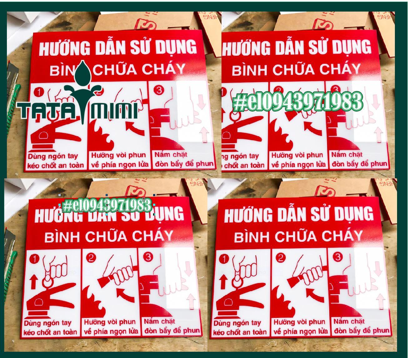 Bộ lệnh chữa cháy màu đỏ chú ý