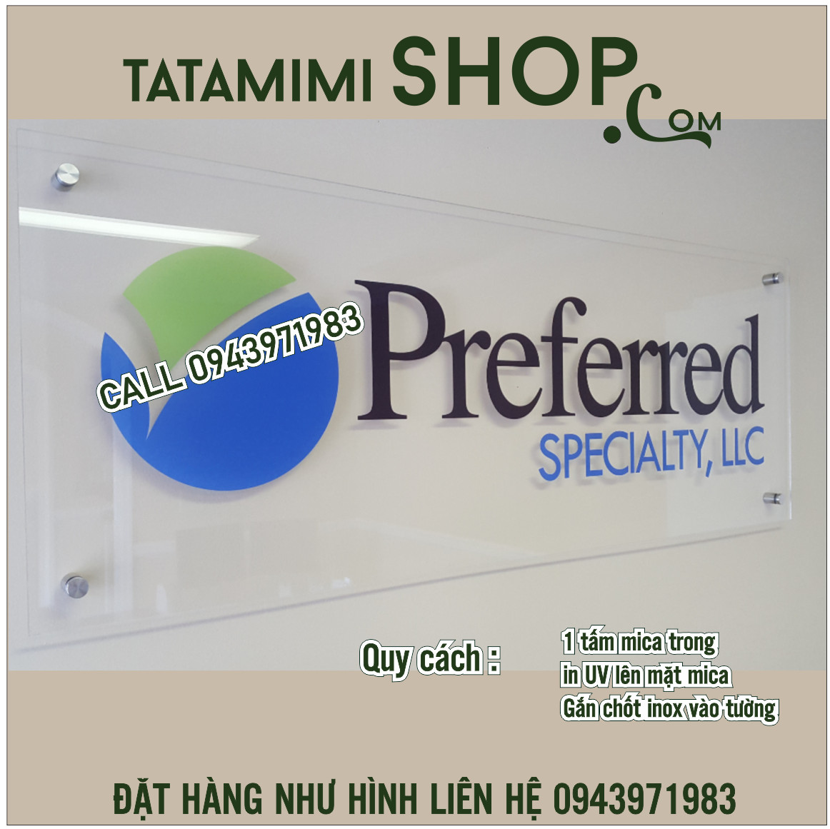 Backdrop in trực tiếp lên mica