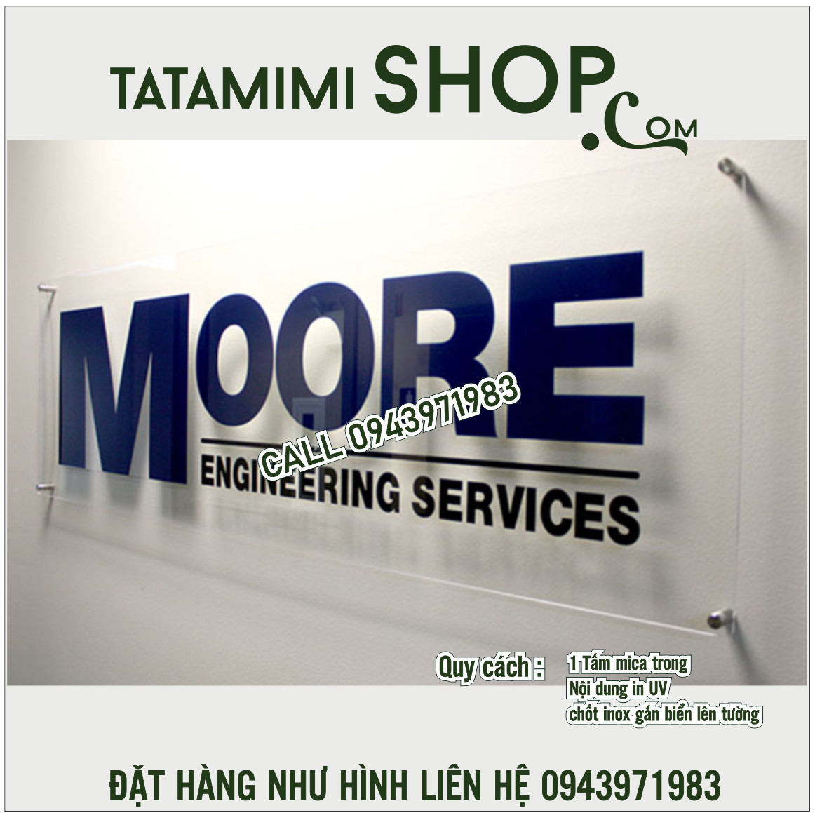 Backdrop in trực tiếp lên mica