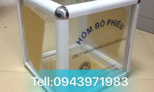 Thùng mica bo nhôm dung cho các cuộc bỏ phiếu