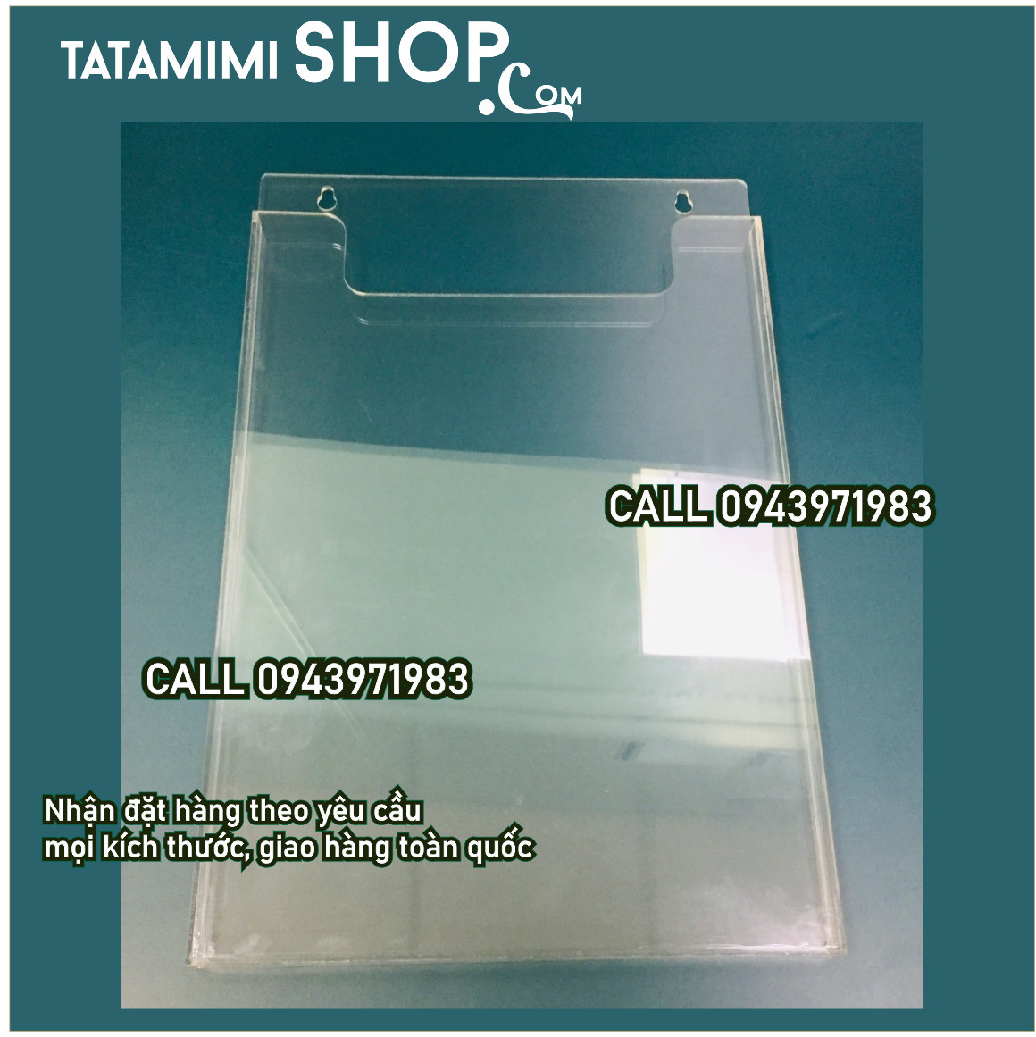 Kệ checklist từ mica trong kết hợp các màu mica