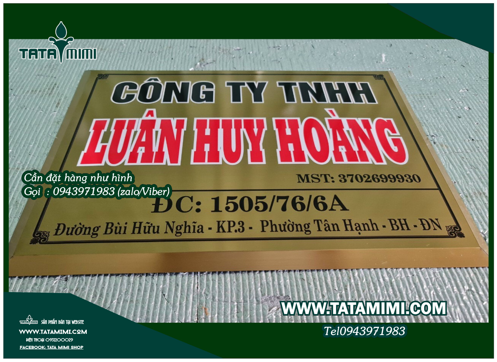 Biển ionx công ty bắt vít hoặc dán tường