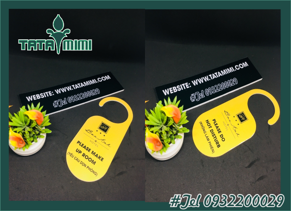 Kích thước bảng treo cửa khách sạn