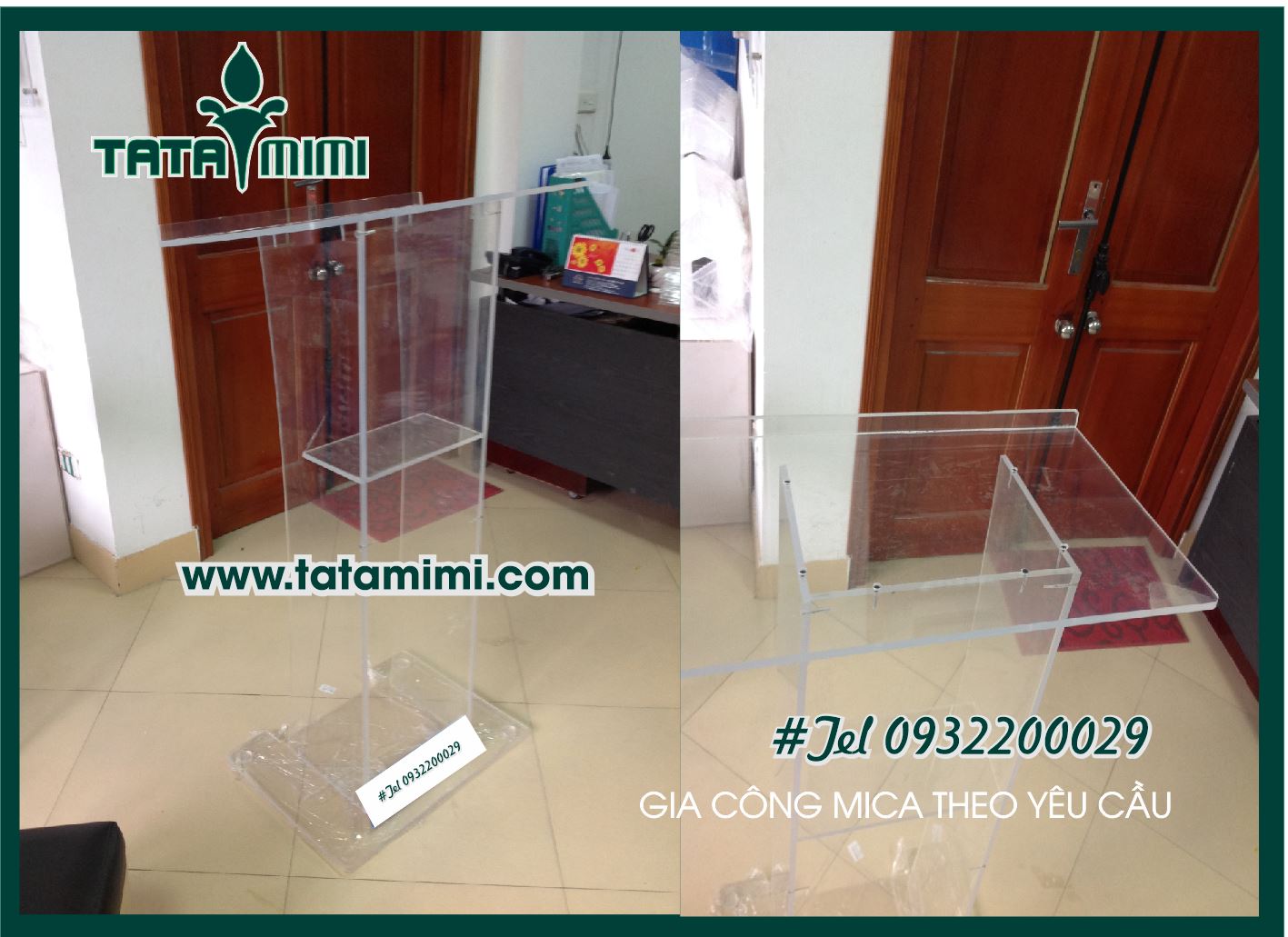 Mẫu bục phát biểu đơn giản