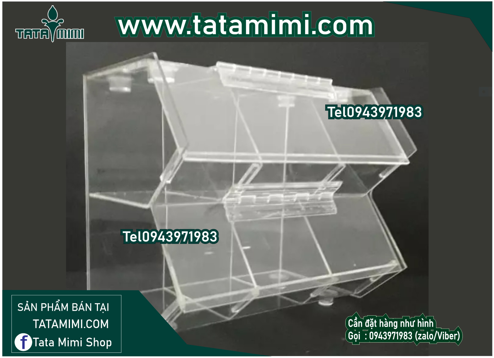 Tủ mica 1 tầng 2 tầng 3 tầng tùy vào nhu cầu sử dụng của khách hàng