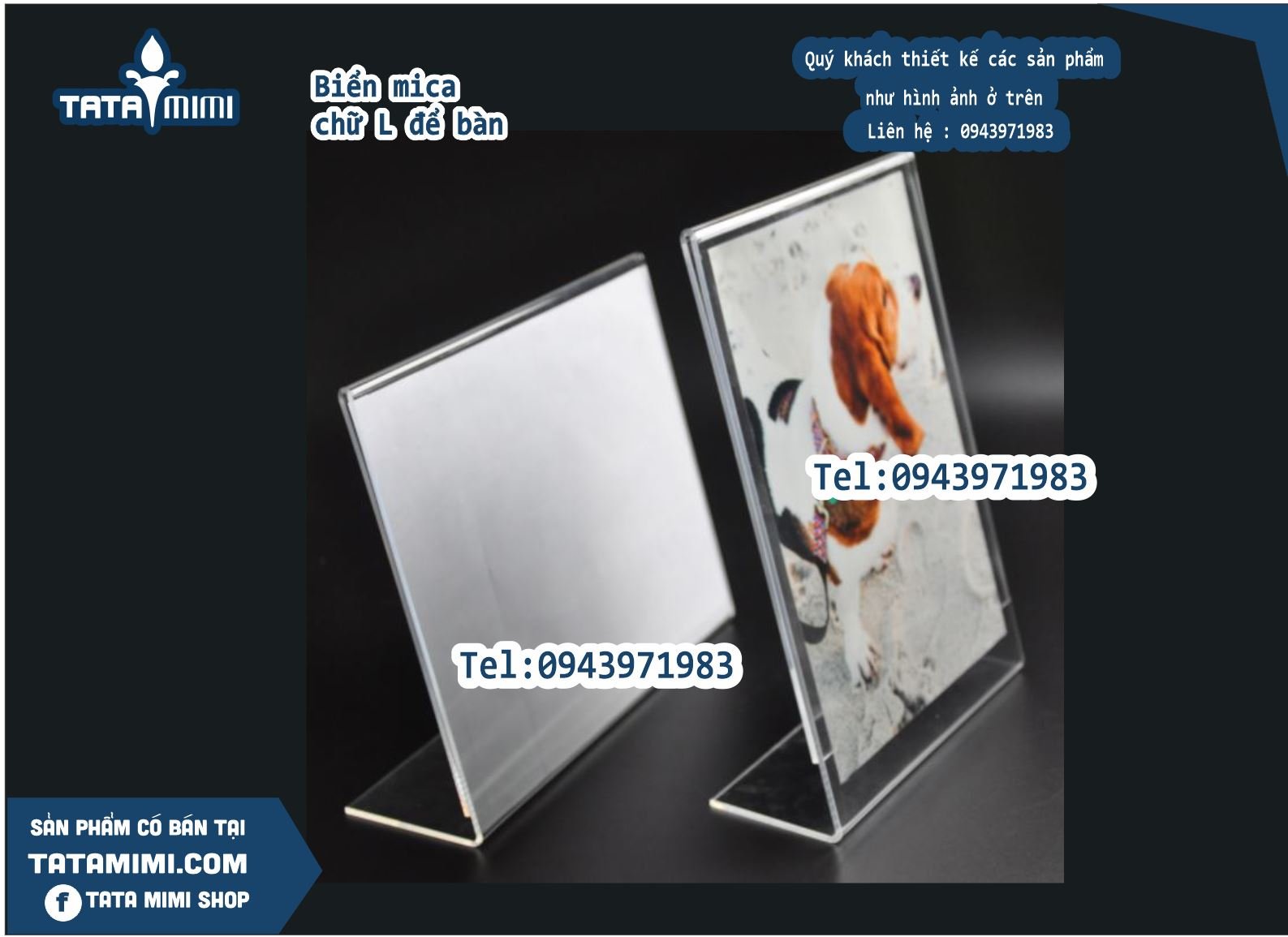 Kệ uốn chữ L mica 2mm theo kích thước