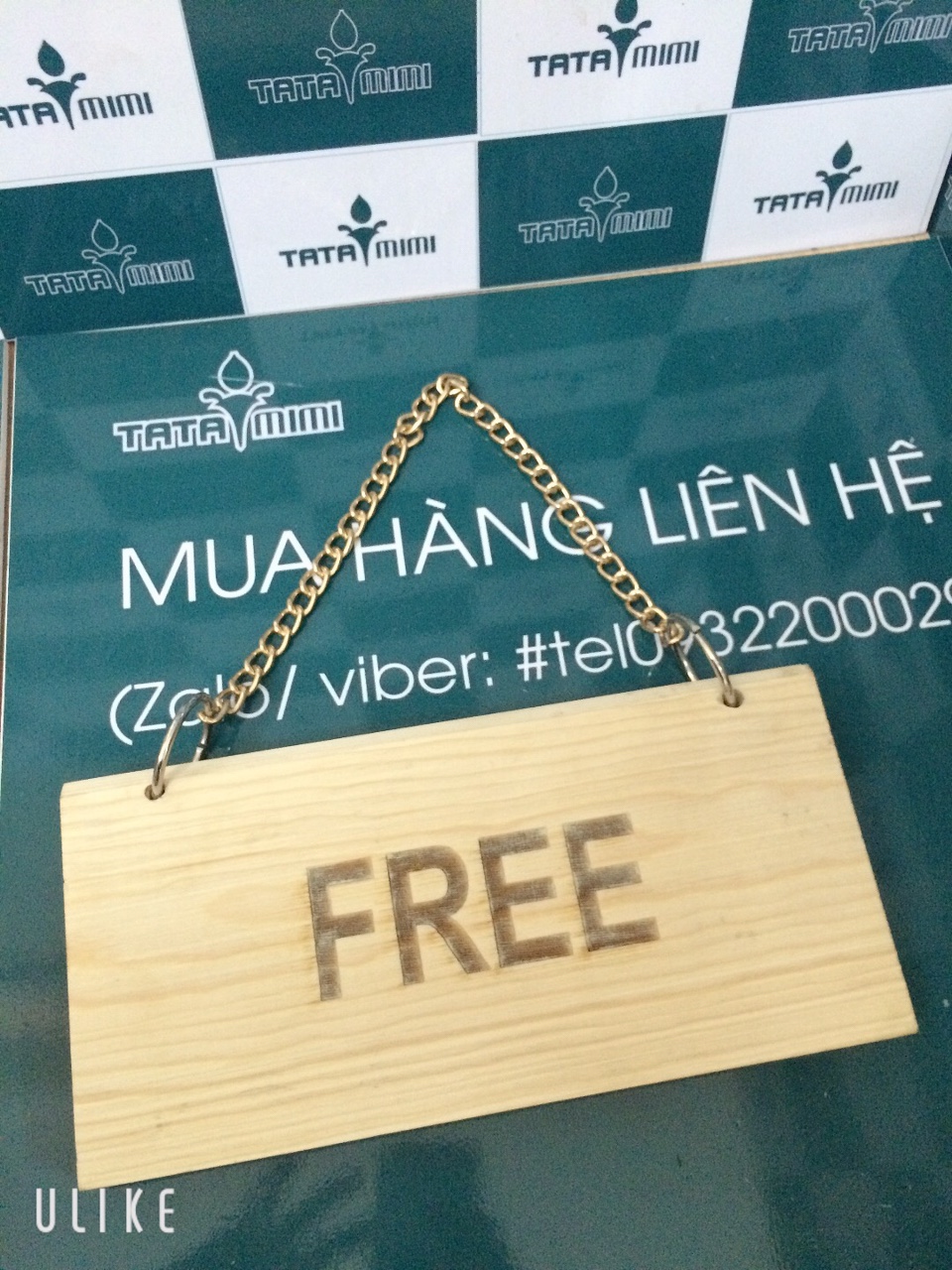 Bảng treo cửa với hai mặt nội dung