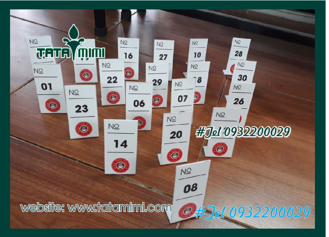 Số chờ bằng mica