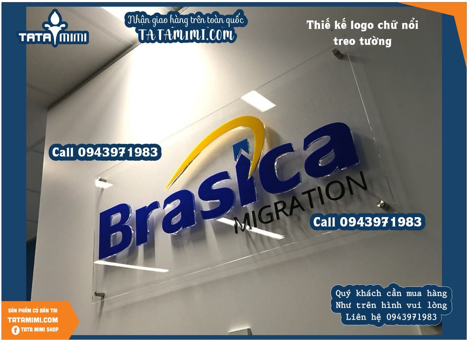 Logo công ty làm nổi có led hay không