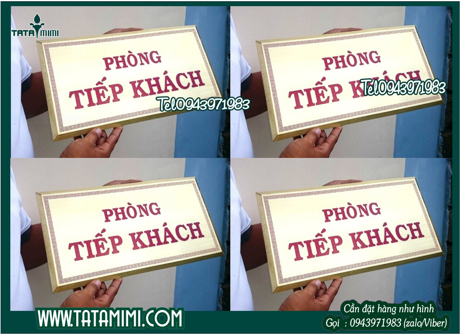 Biển phòng ban được in decal lên mica
