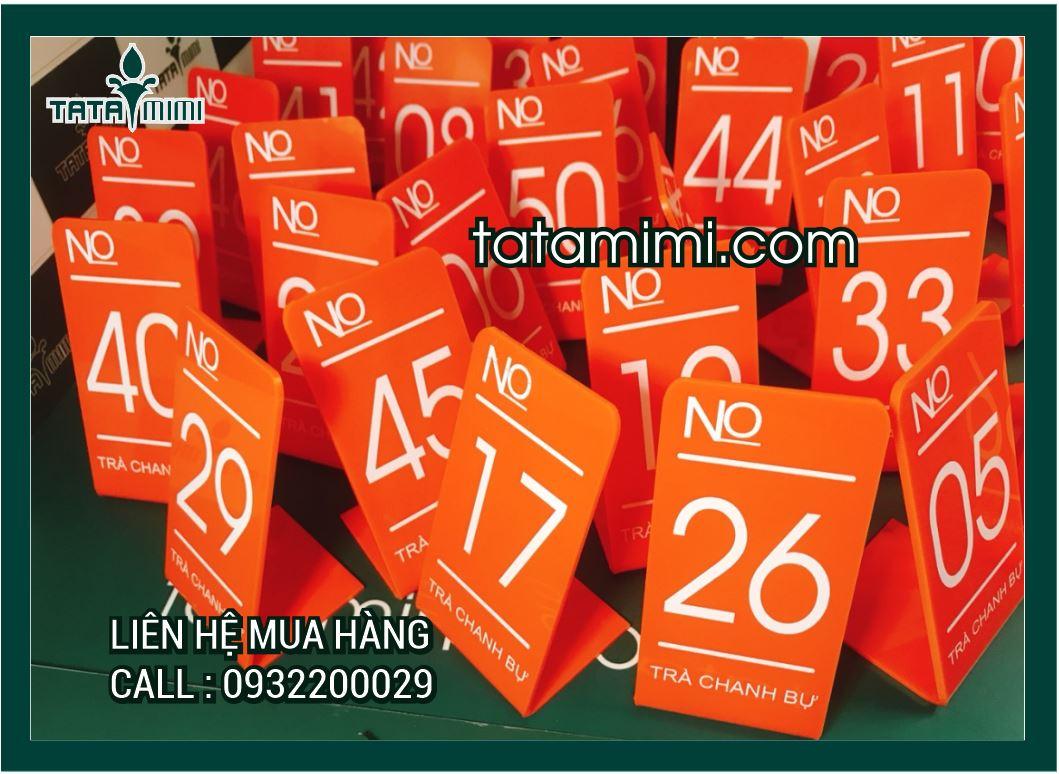 Thẻ bàn cà phê sản xuất cho các chi nhánh