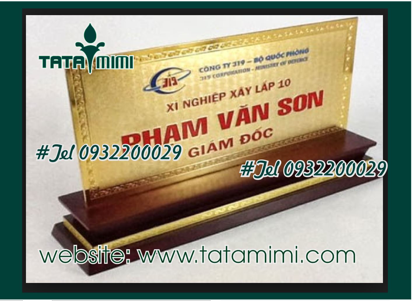 Mẫu biển chức danh đẹp và sang trọng Mẫu biển chức danh đẹp và sang trọng