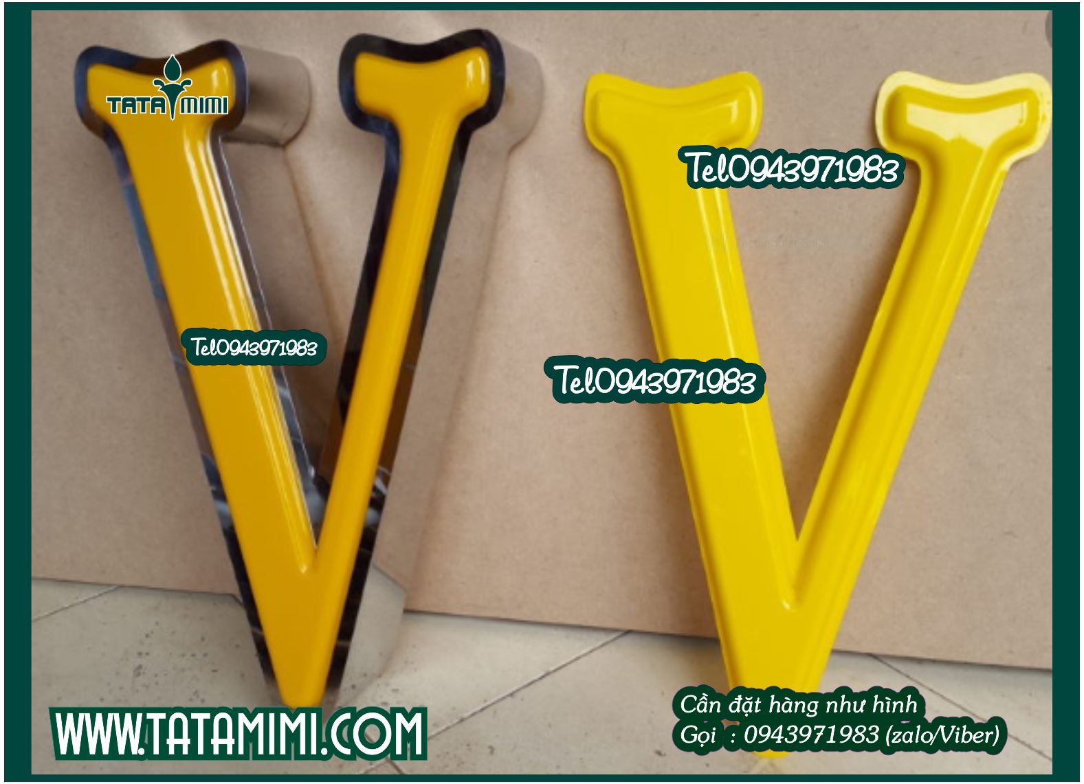 Hút nổi mica thành chữ