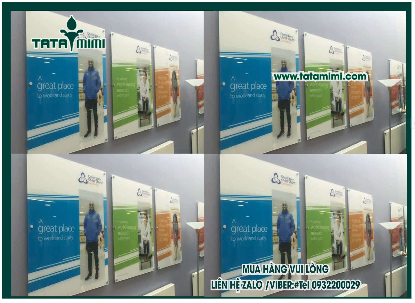 Poster mica treo tường cho ngân hàng Poster mica treo tường cho ngân hàng