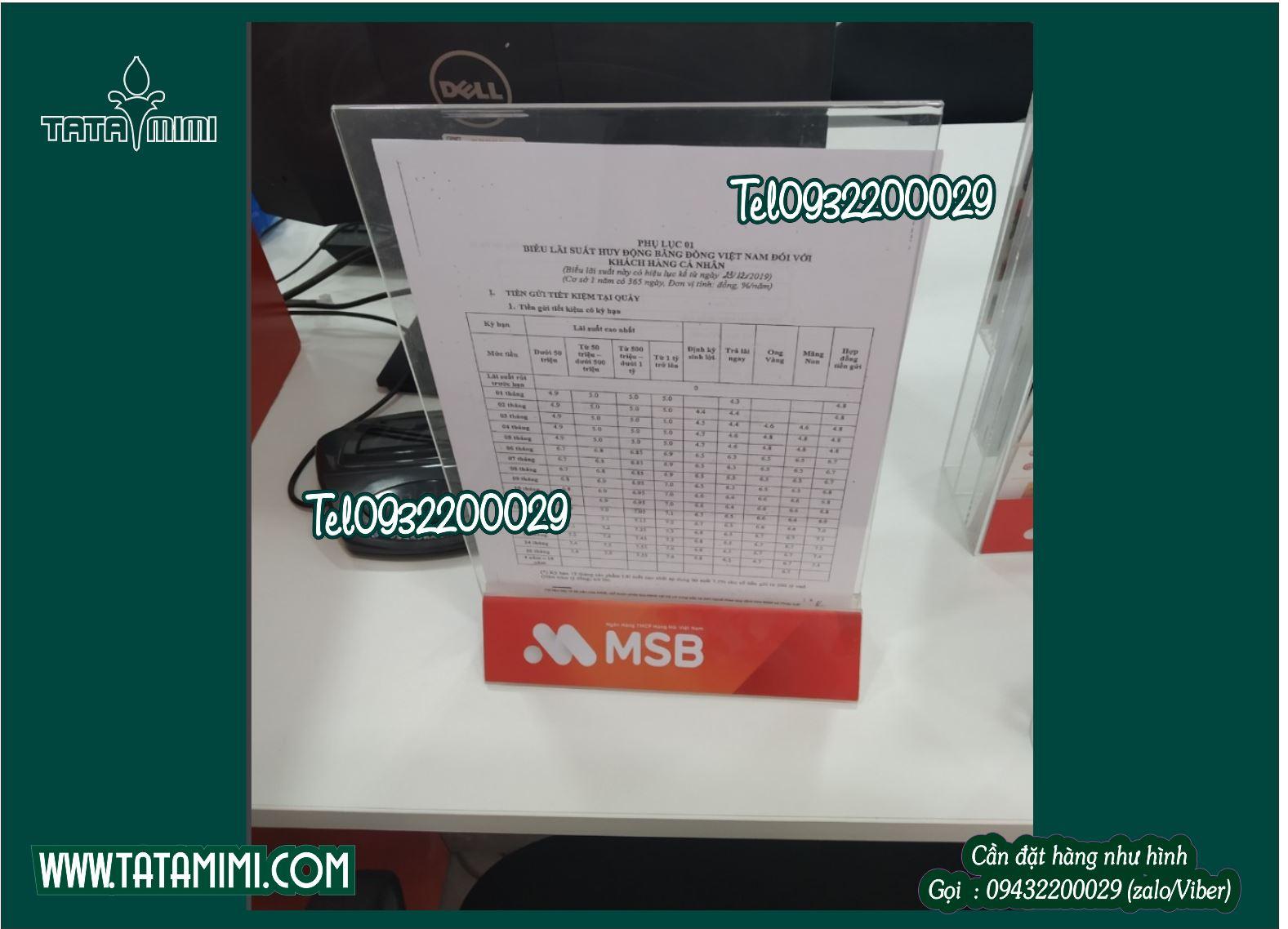 Kệ menu thiết kế cho quán ăn