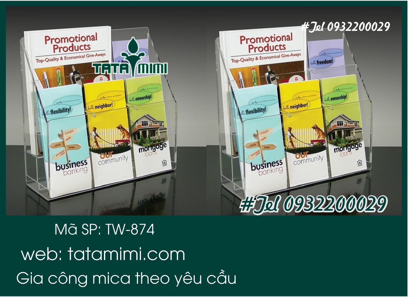 Sản phẩm từ mica được dùng ở văn phòng
