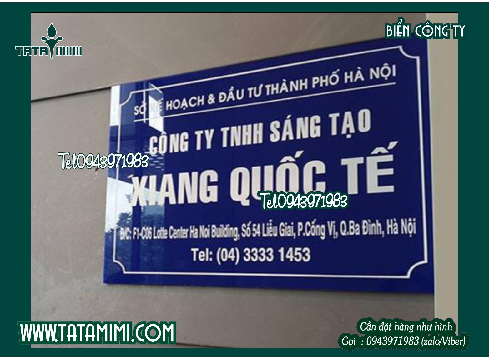 Làm biển công ty lấy nhanh và chất lượng